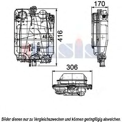 AKS DASIS 404000n -  Компенсационный бак, охлаждающая жидкость